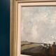 Original Mid Century Swedish Oil on Canvas – Tractor by Evert Färhm