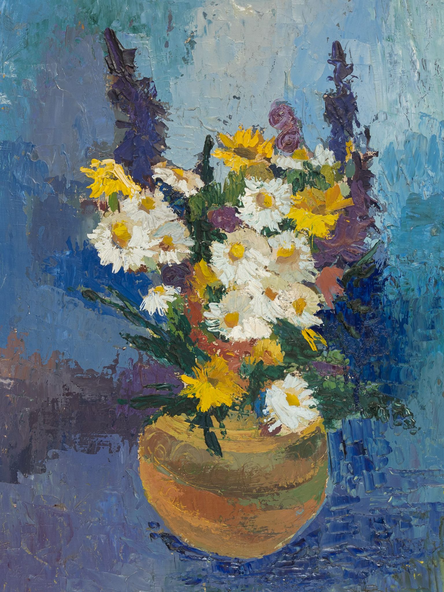 Spring Bouquet, Oil on Plate, 64 x 84 cm