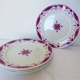 4 flat plates from Moulin des Loups and Hamage, Madeleine model 2106197