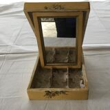Mirror in pretty vintage box 15x21cm