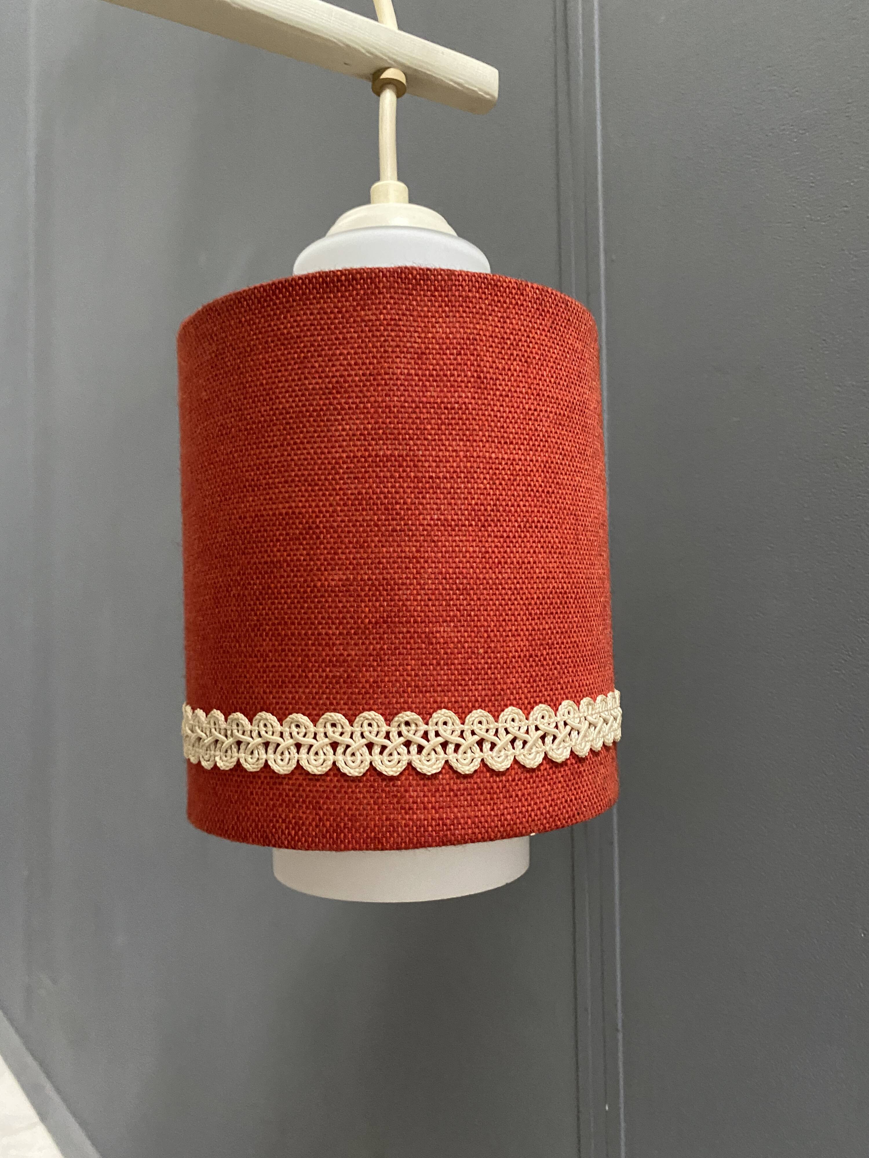 Pendant lamp 3 colorful shades 1960s