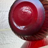 Art Deco style red glass vase