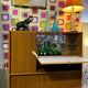 High sideboard, bar, vintage, Scandinavian style.
