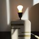 Lampe en pierre et laiton, vintage