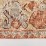 Red & Cream Vintage Persian Runner Rug, 86x265Cm