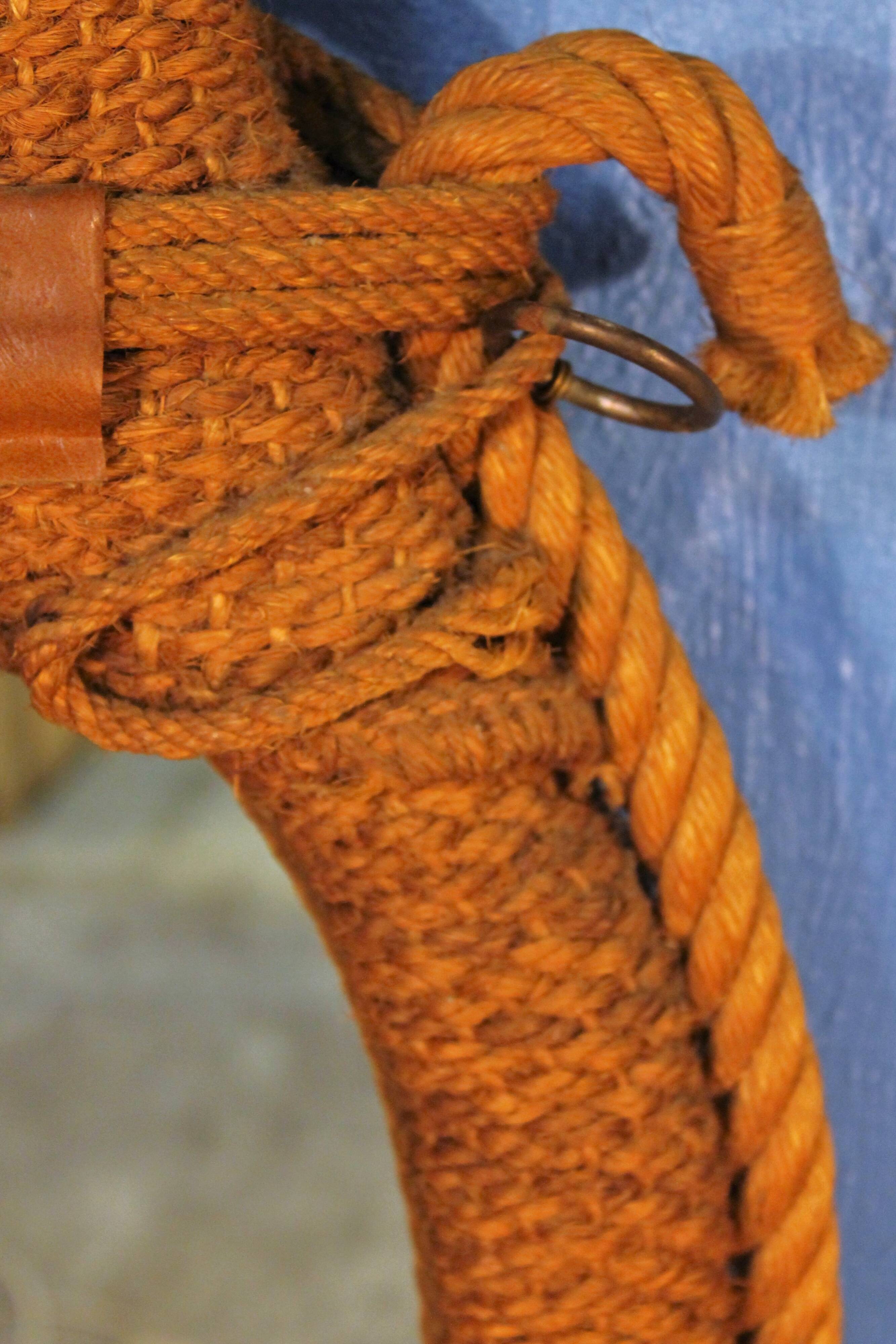 1950s rope wall mirror