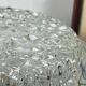 Small round wall lamp ceiling light in glass vintage diamond point