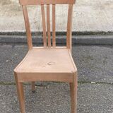Scandinavian bistro chair in raw beech wood