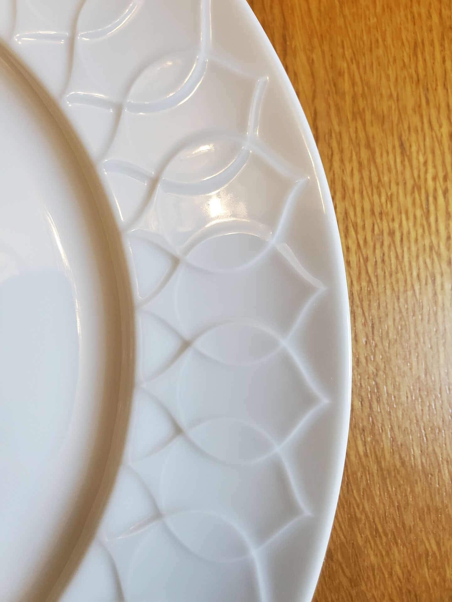 Assiettes plattes Rosenthal Lotus blanc