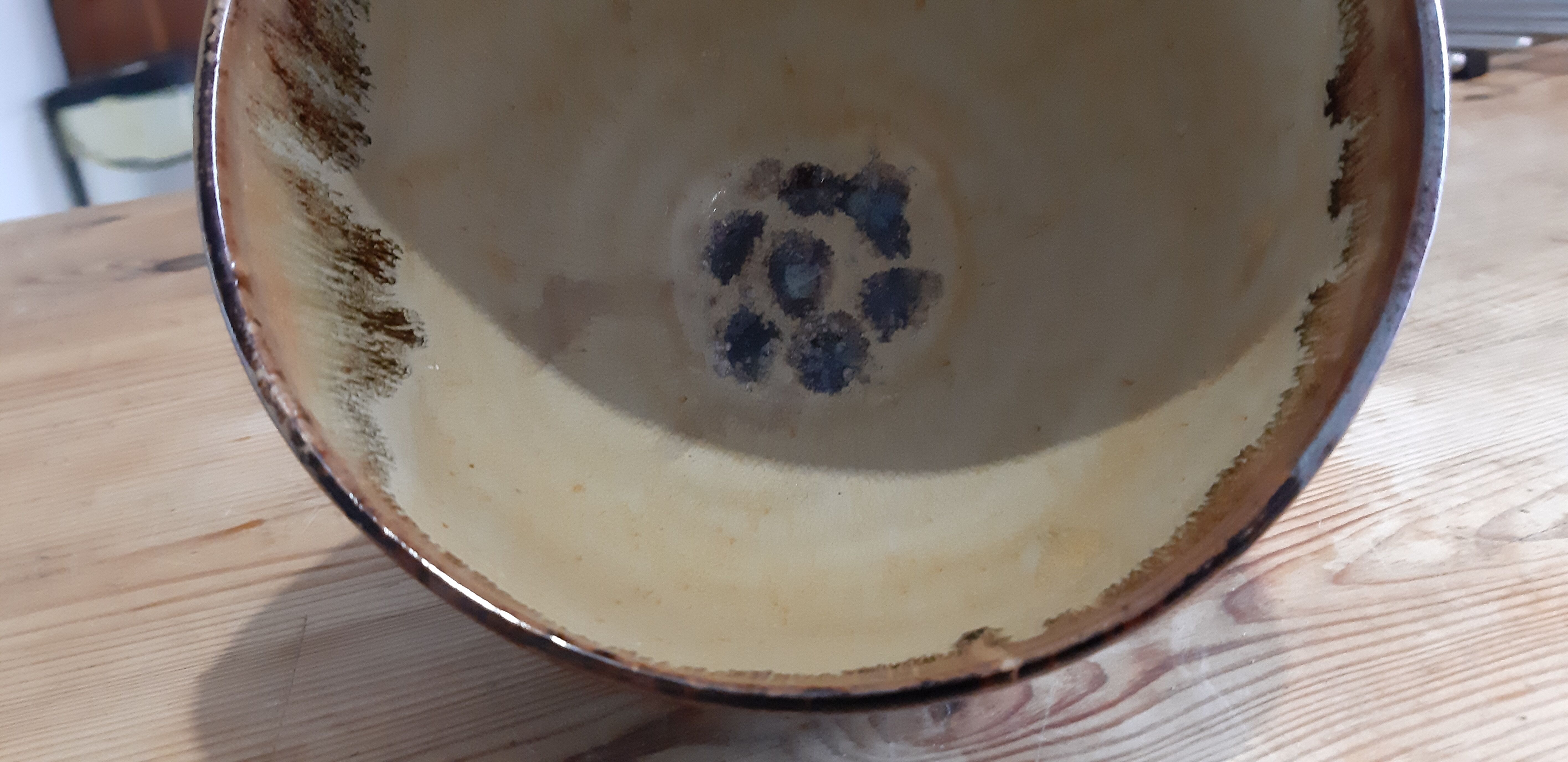 Bowl in glazed sandstone Arc Terres Bergerac