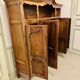 Magnificent two-body sideboard in carved walnut, Louis XV style.