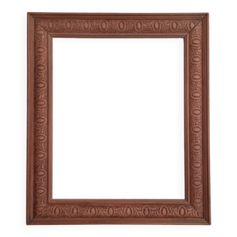 Old carved wooden frame 64 x 54