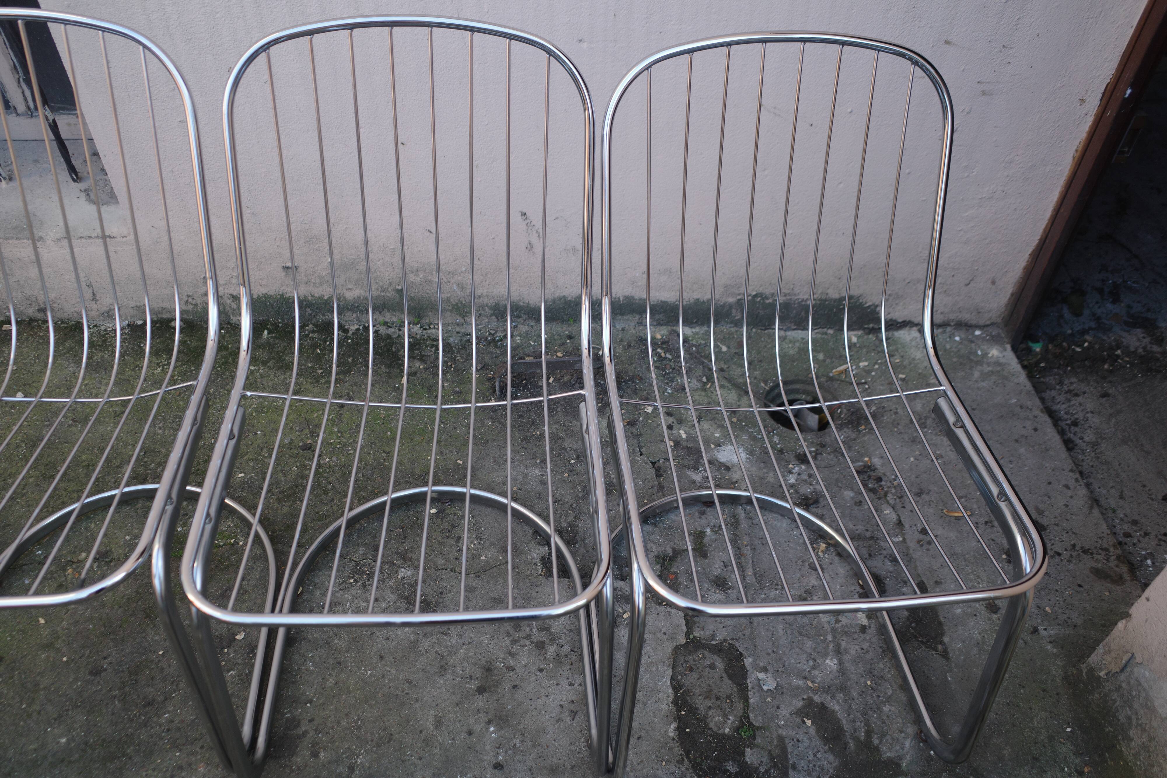 Lot of 4 chairs Gastone Rinaldi