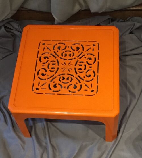 Gilac coffee table orange worked model n°1853