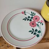 Large presentation plate Primerose Céranord Saint Amand