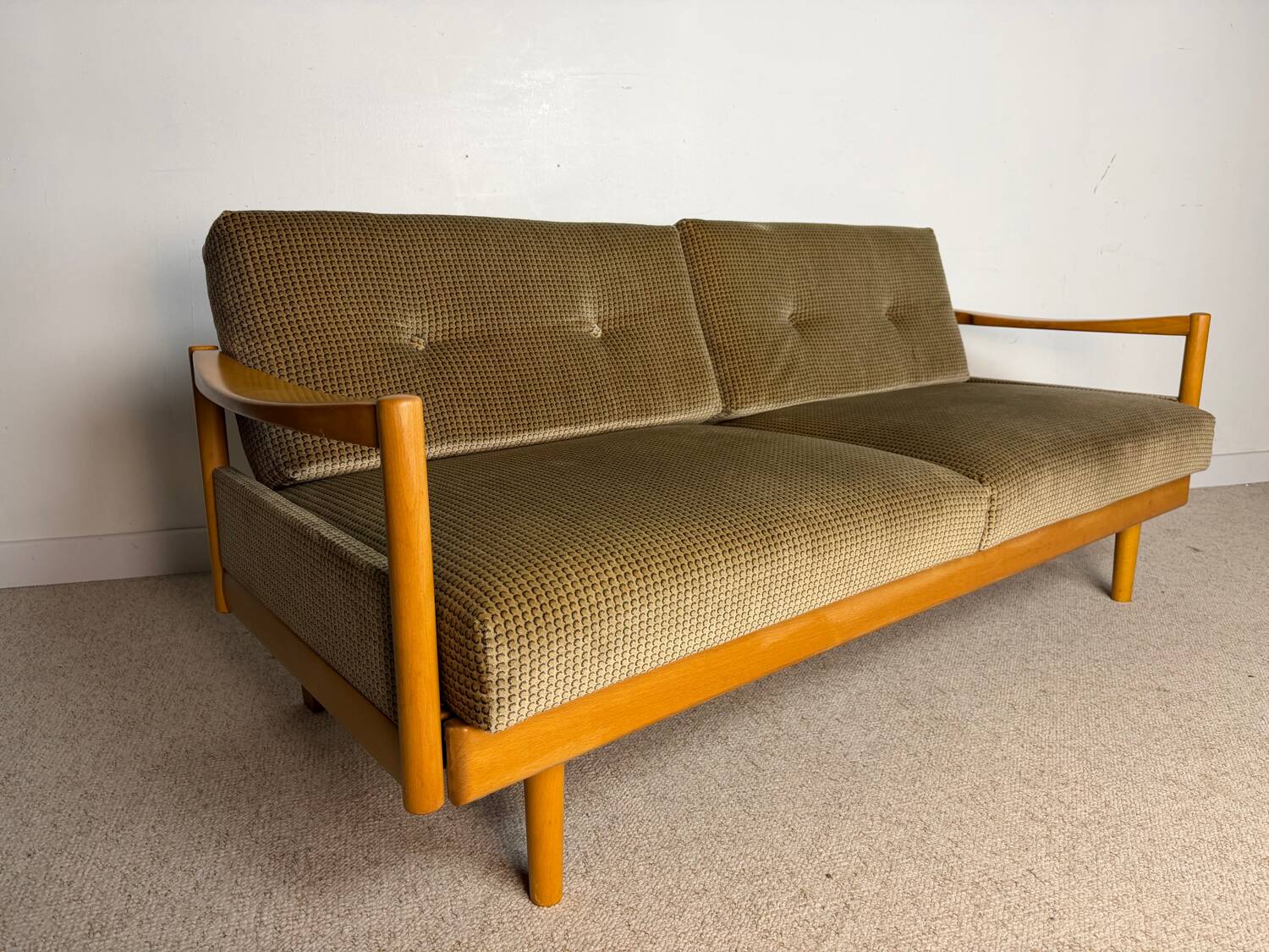 D-Bed sofa and two vintage armchairs from the 70s/80s.