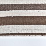 Brown beige kilim carpet, Runner kilim rug, vintage kilim natural 64x154