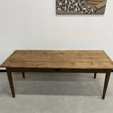 1950s farmhouse table in oak and pine