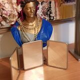 Barber triptych mirror 13x18cm