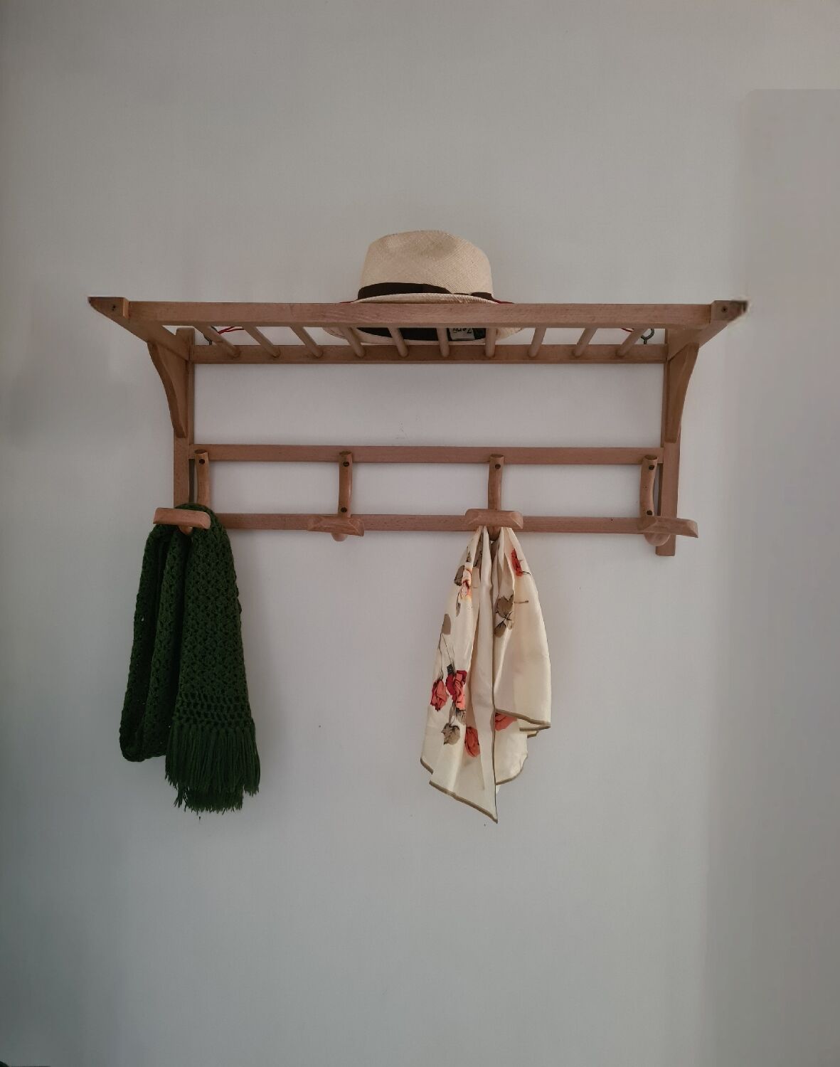 Raw wood locker room from the 1950s