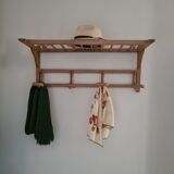 Raw wood locker room from the 1950s