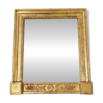Miroir bois doré 19e 38,5 x 33 cm