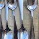 12 Silver Metal Spoons