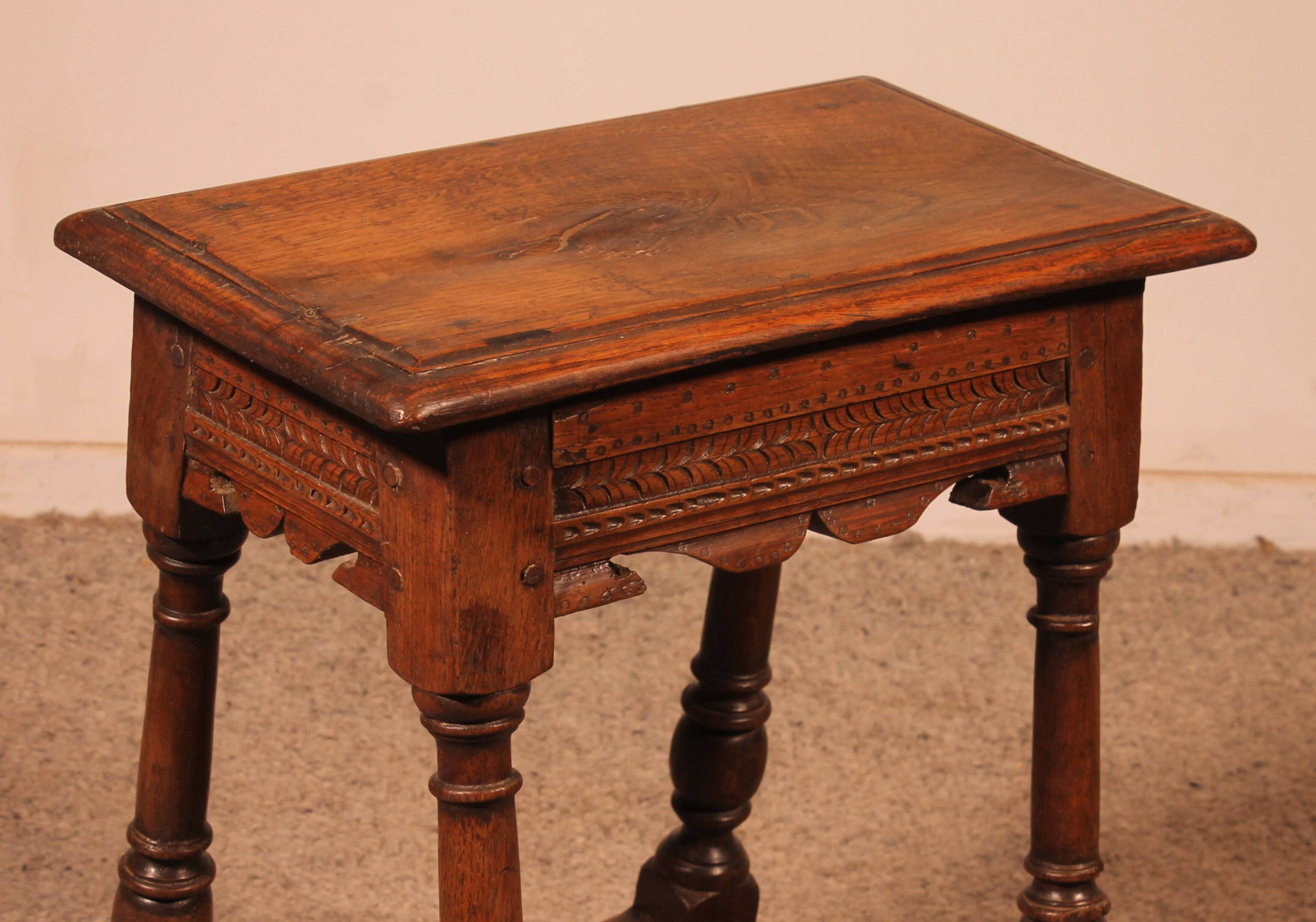 Early 17th Century Oak Jointstool