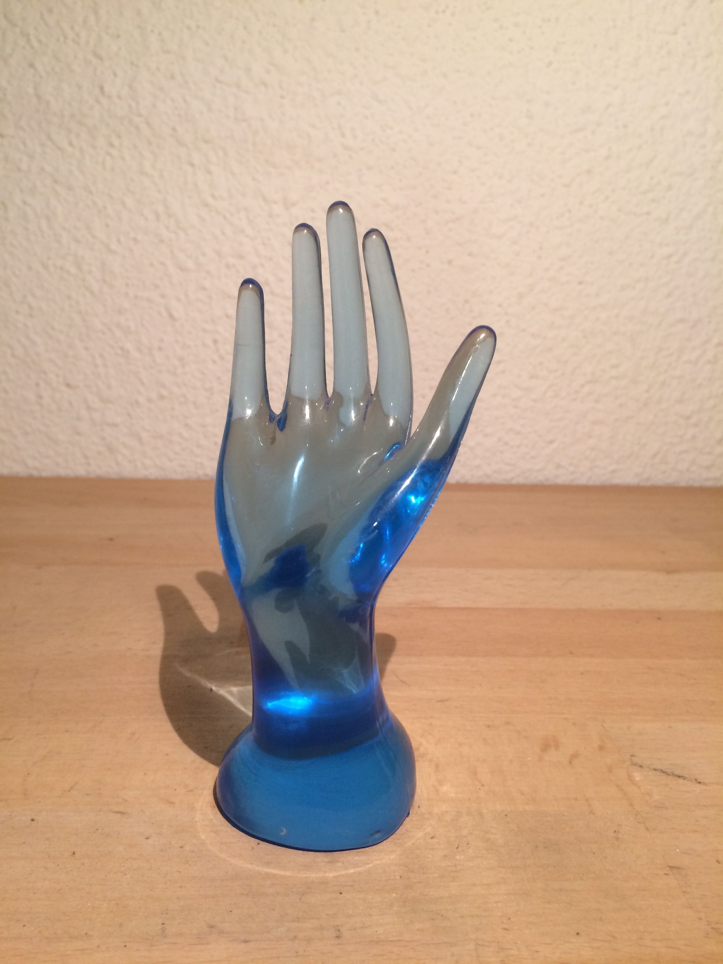 Blue baguier hand