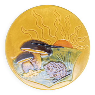 Vallauris mushroom pattern cheese board