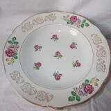 Lot of 5 hollow plates luneville pink model