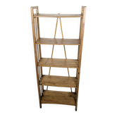 Étagère vintage en bois à 5 niveaux