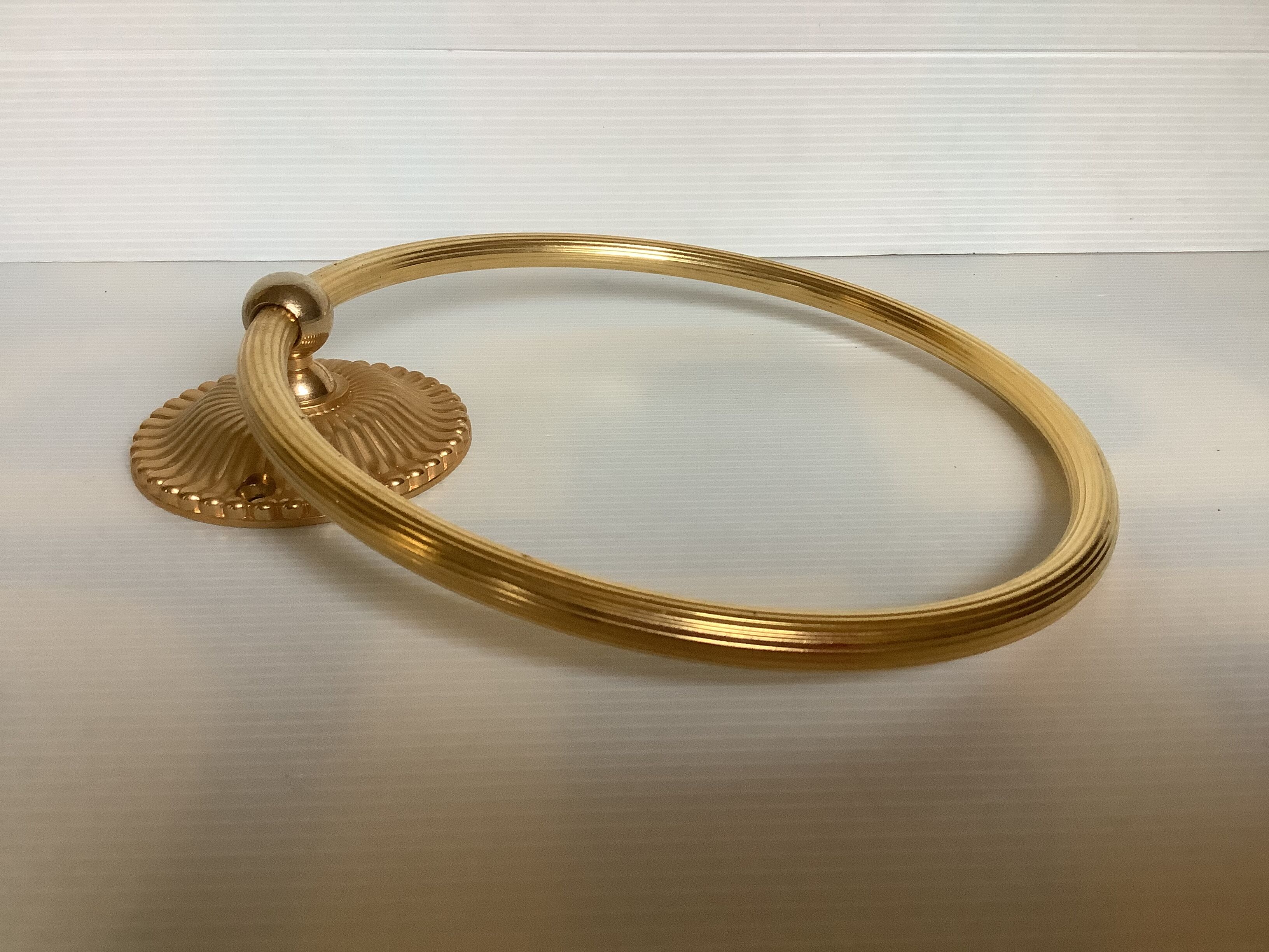 Brass towel rack made in France