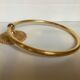Brass towel rack made in France