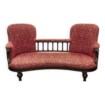 19th century English mahogany bench
