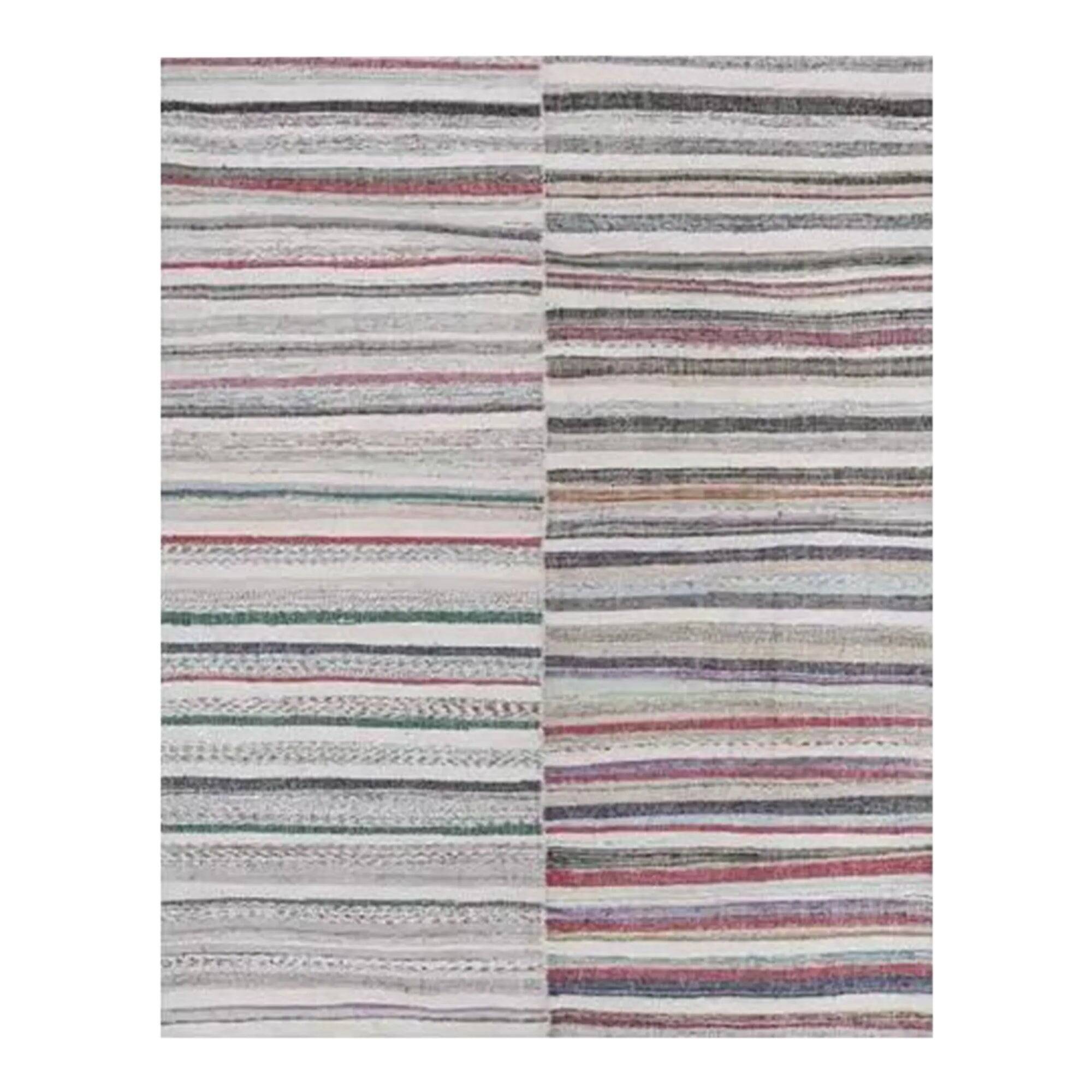 Vintage Turkish hallway rug 246x317 cm