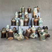 XXL (40-80cm) ceramic chess set by Maria Kenarova