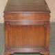 Partner desk Bevan Funnell in hardwood with leather top and gold leaf gilding.