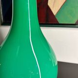 Green opaline chandelier design from the 70s