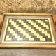 Wooden tray art deco marquetry