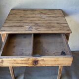 Small vintage desk made of solid wood.
