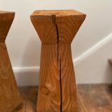 Table d'appoint bois brut