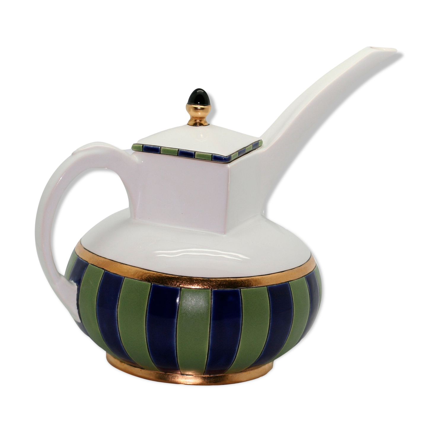 Porcelain jug with enamel decoration Hilton Mc connico for Longwy