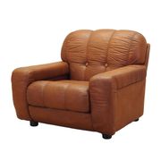 Fauteuil marron, design italien, années 1970, production : Italie