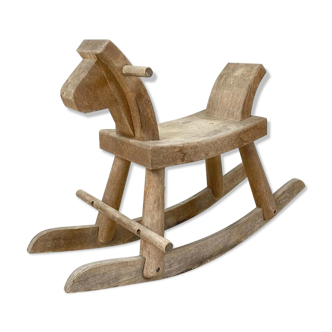 Former wooden rocking horse