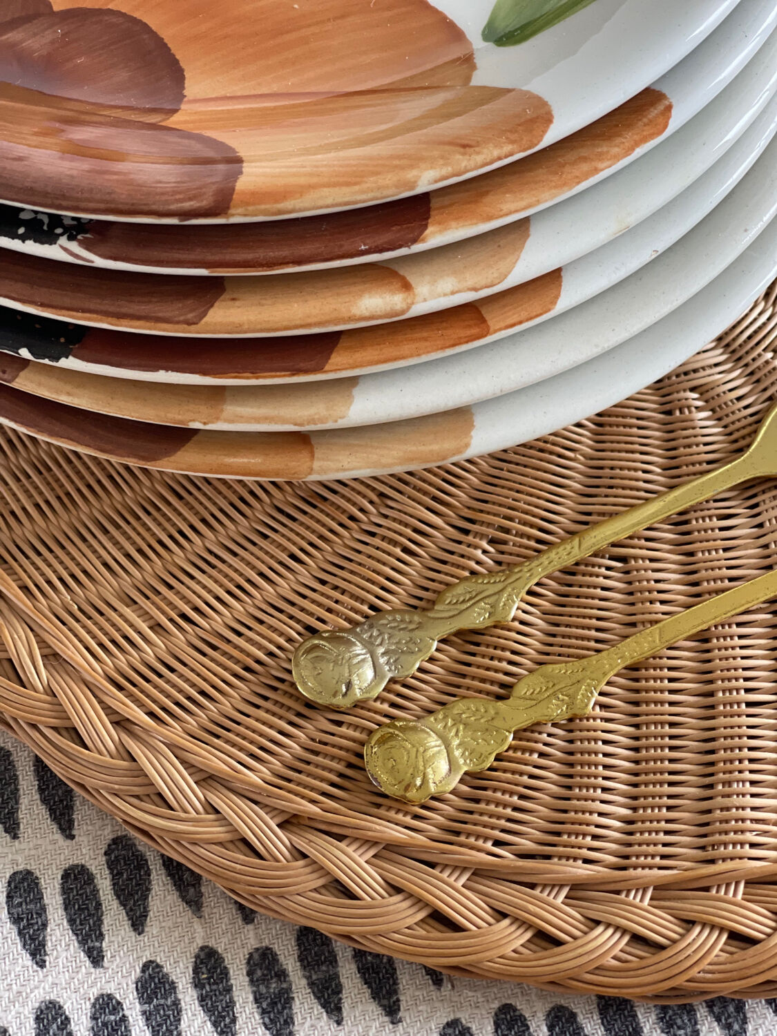 6 dessert plates Castellania 1970