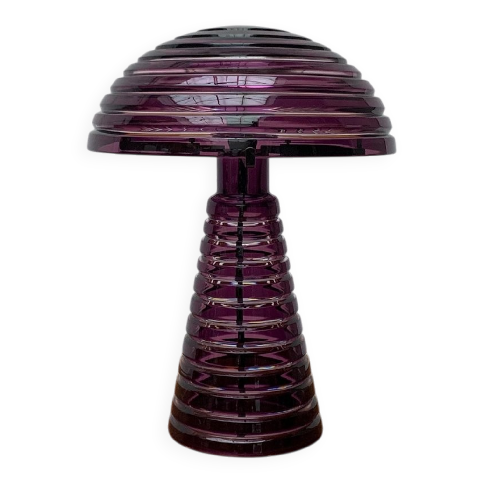 Postmodern glass mushroom table lamp, Italy