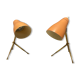 Pink Bronze Table Lamps by Giuseppe Ostuni for Oluce, 1950s, Set of 2