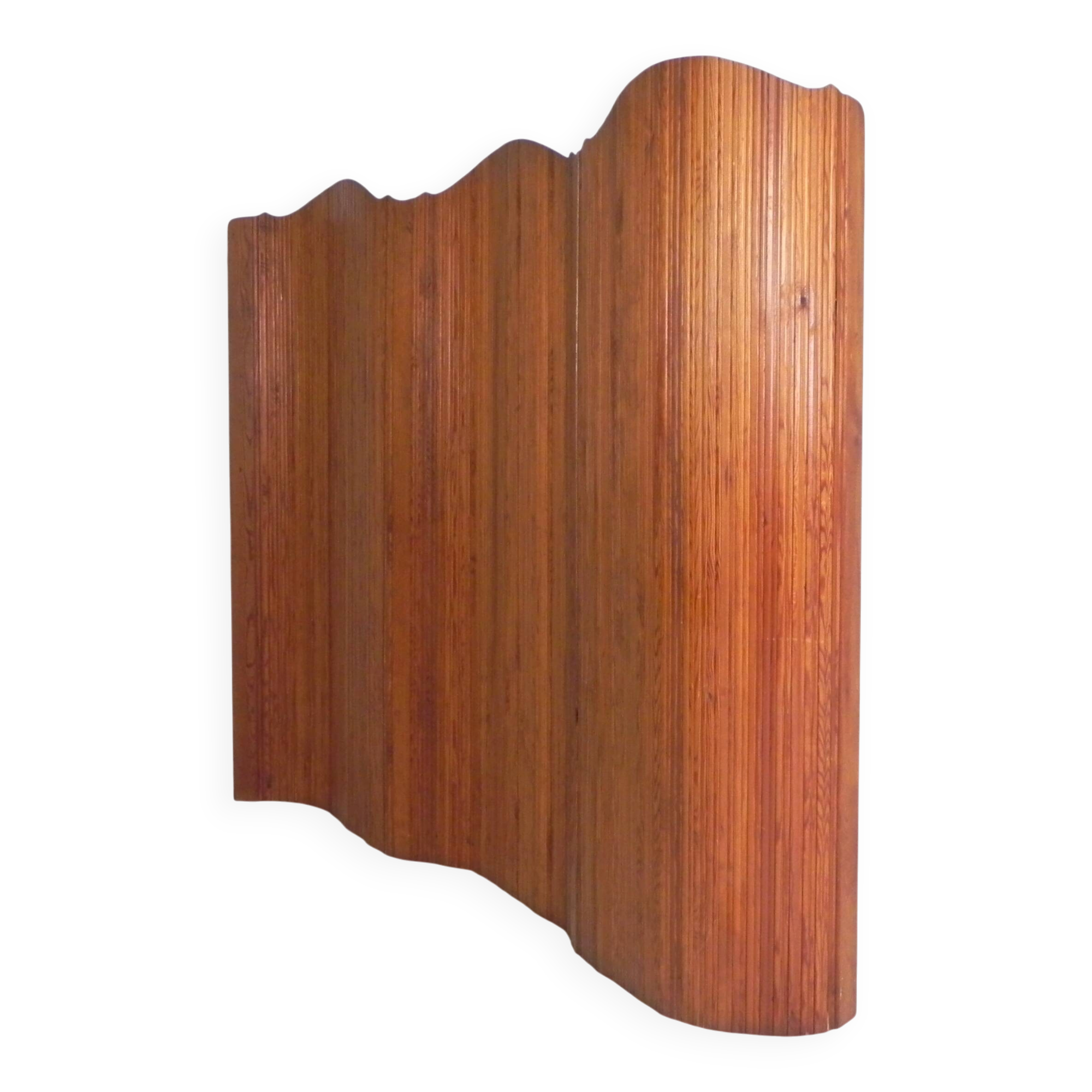 Room divider S.N.S.A. with pine slats in Baumann style, 1950s.