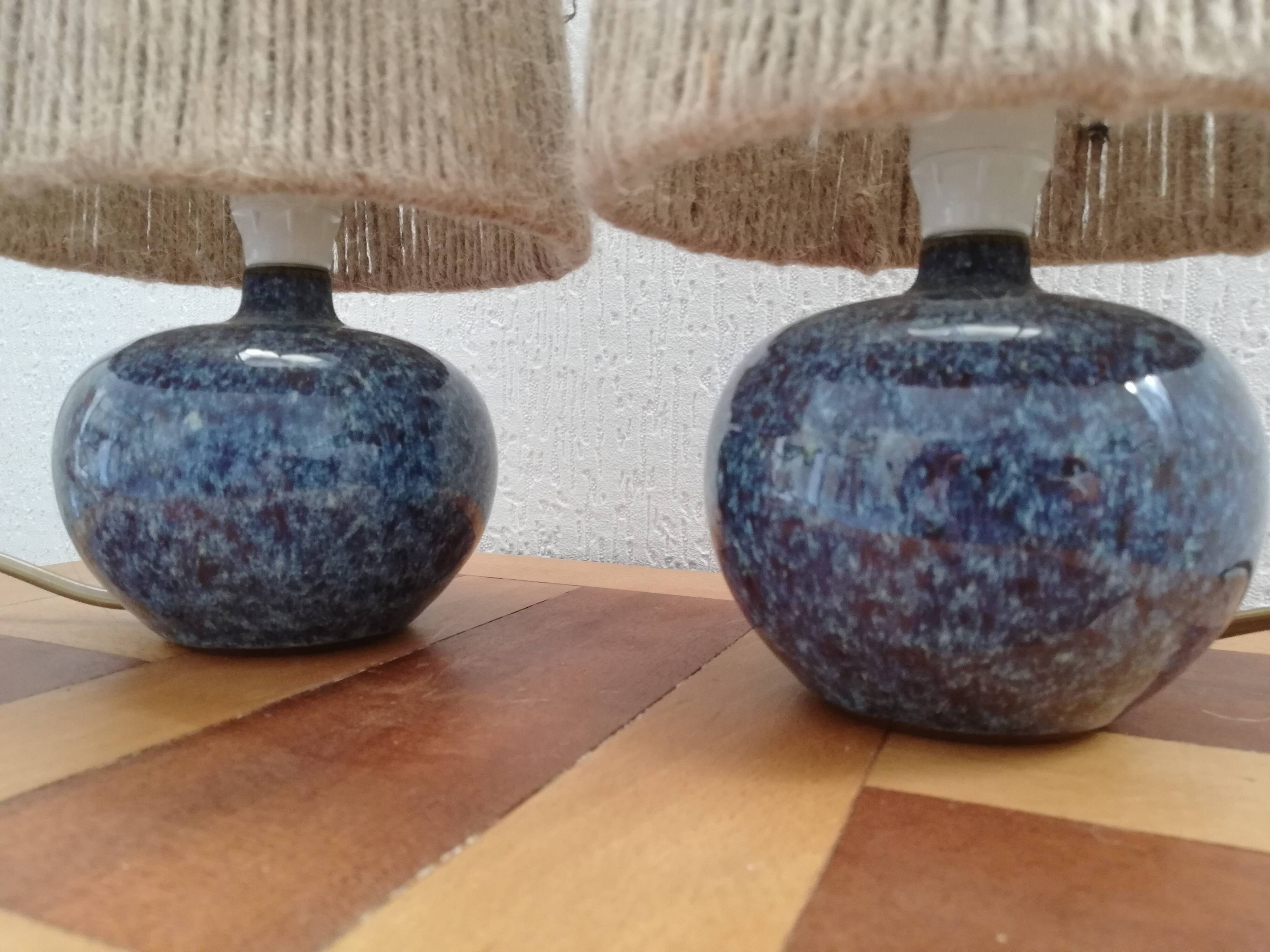 Pair of vintage ceramic lamp